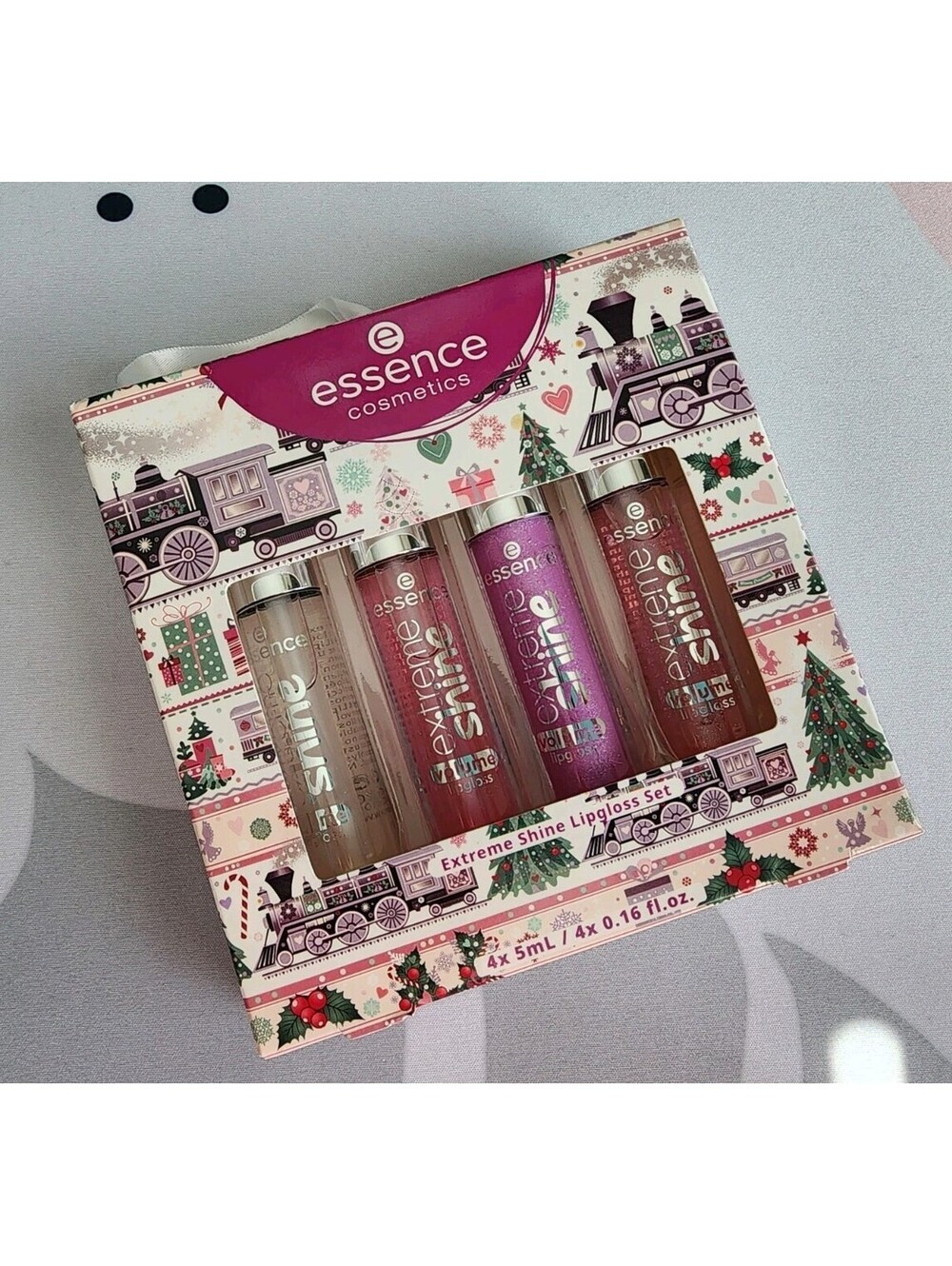 essence Extreme Shine Lipgloss Set - 4 x 5ml (Pinks, Clear, Purple)